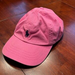 Pink Ralph Lauren polo hat (one size adjustable)